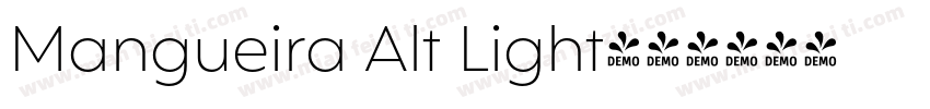 Mangueira Alt Light字体转换